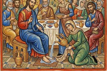 illustration dans le style enluminure de l