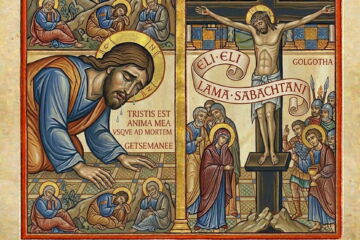 Illustration de la souffrance morale et physique de Jésus dans le style d