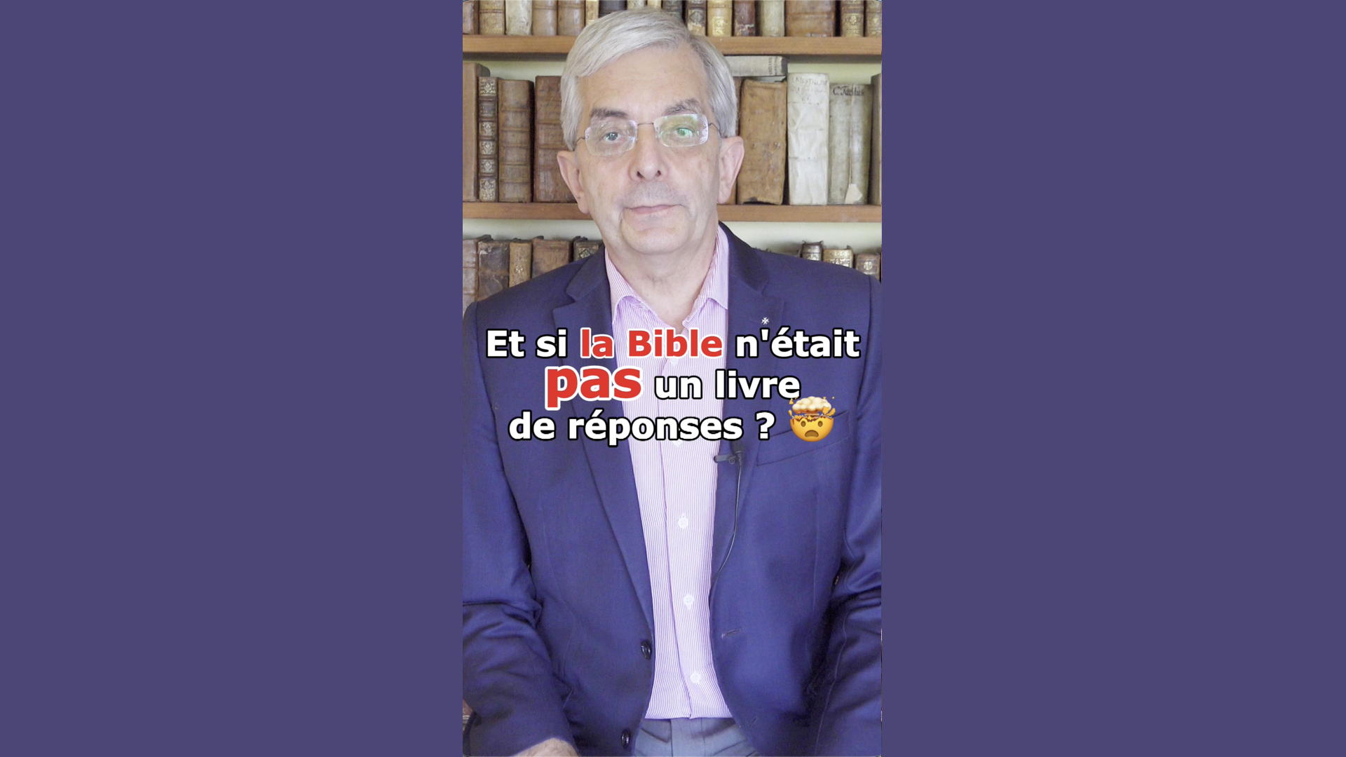 Vignette de la vidéo sur la Bible comme question